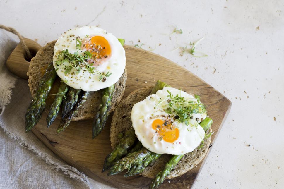 Free Image of Food on a wooden board 