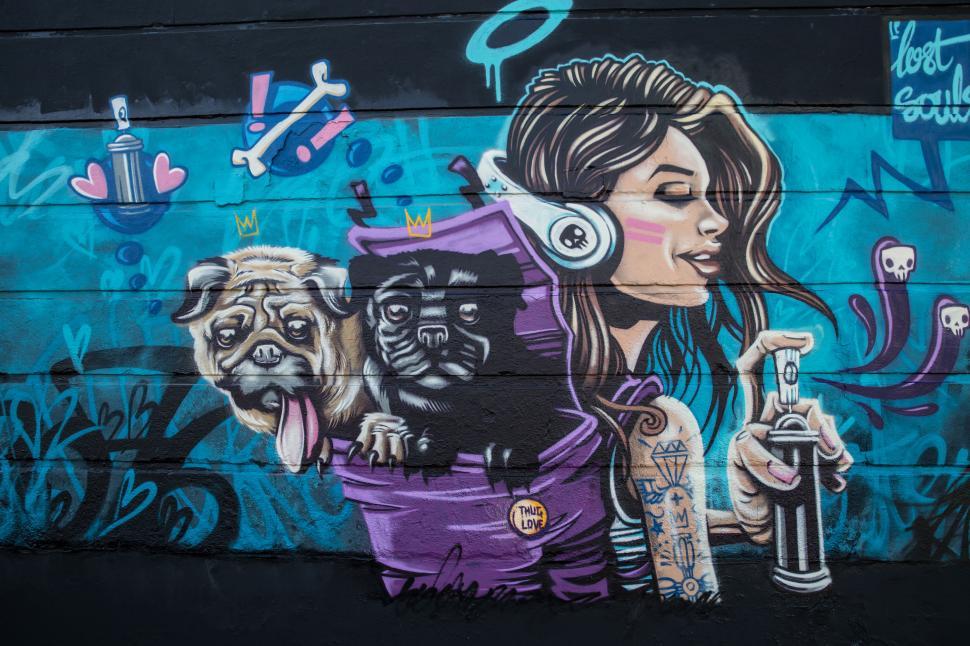 Free Image of A graffiti on a wall 