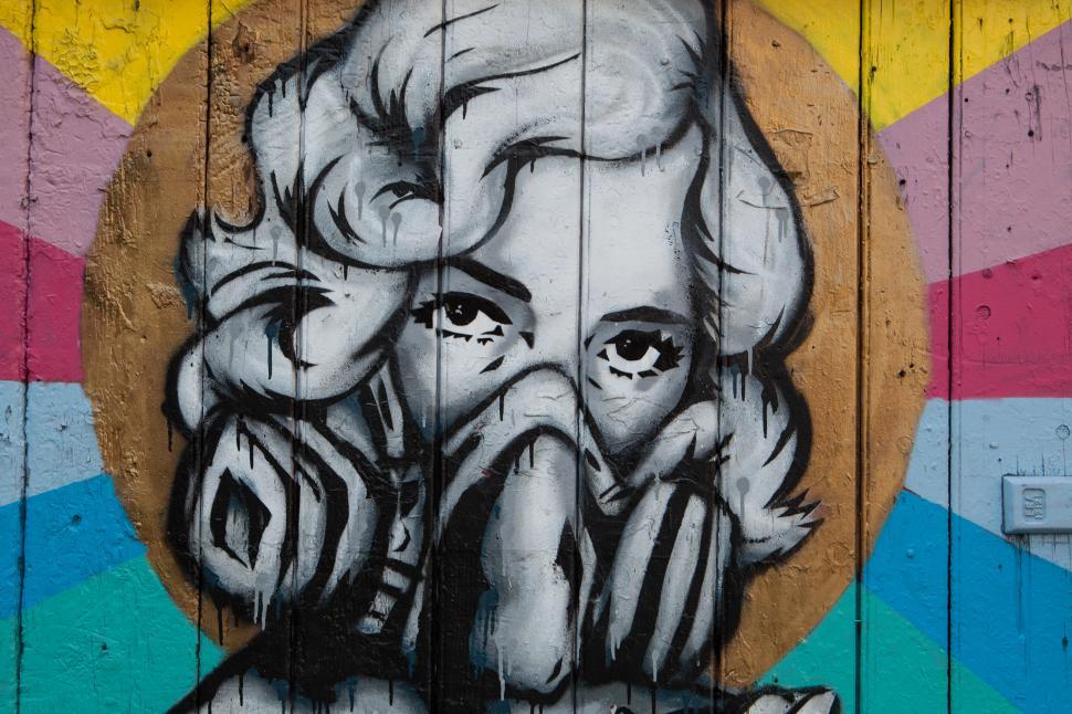 Free Image of A graffiti on a wall 