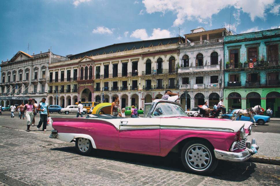 Free Image of Pink Cadillac Free Stock Photo 