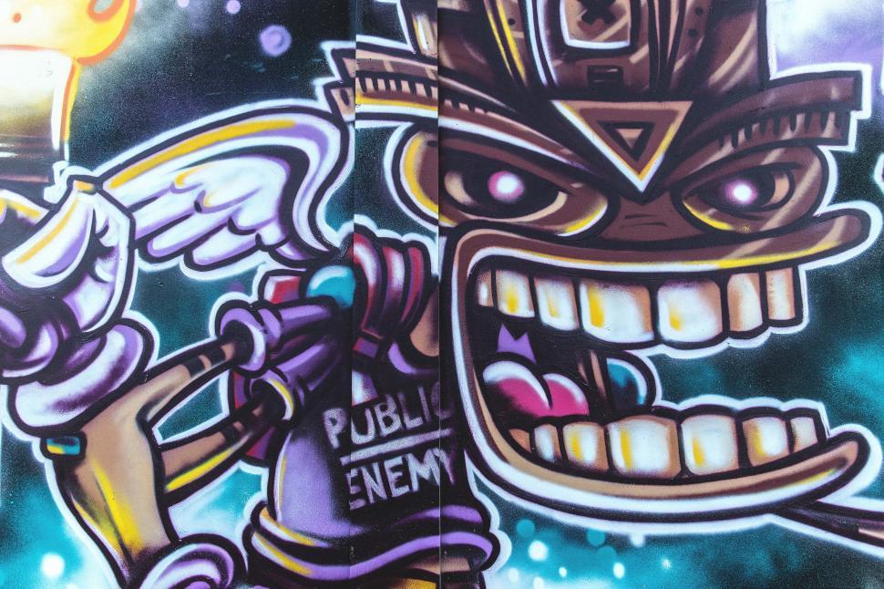 Free Image of A graffiti on a wall 