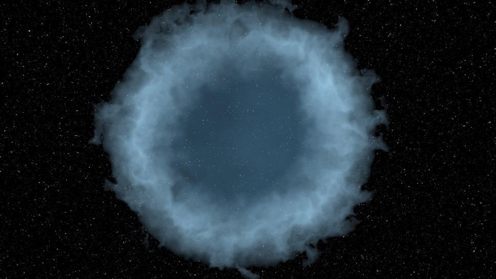 Free Image of Abstract illustration of nebula against starry background 