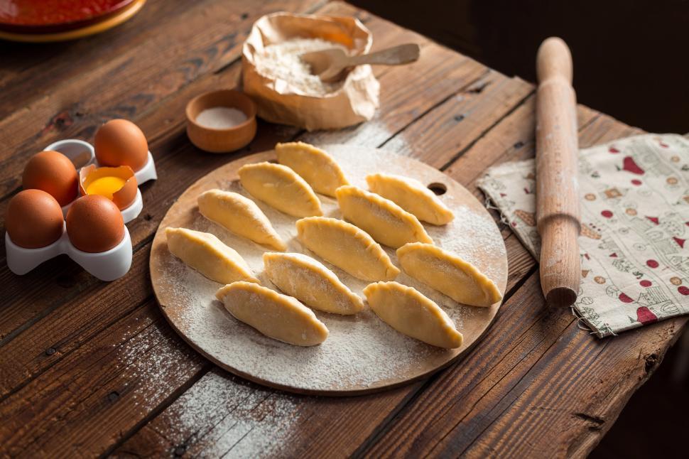 Free Image of Food on a wooden board 