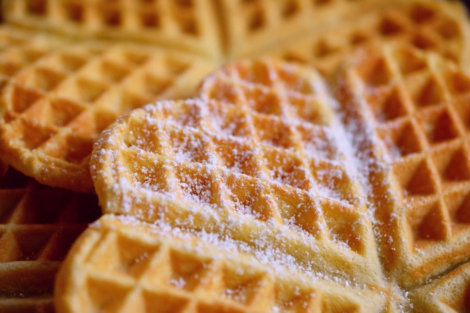 Free Image of Waffles &amp Sugar Free Stock Photo 