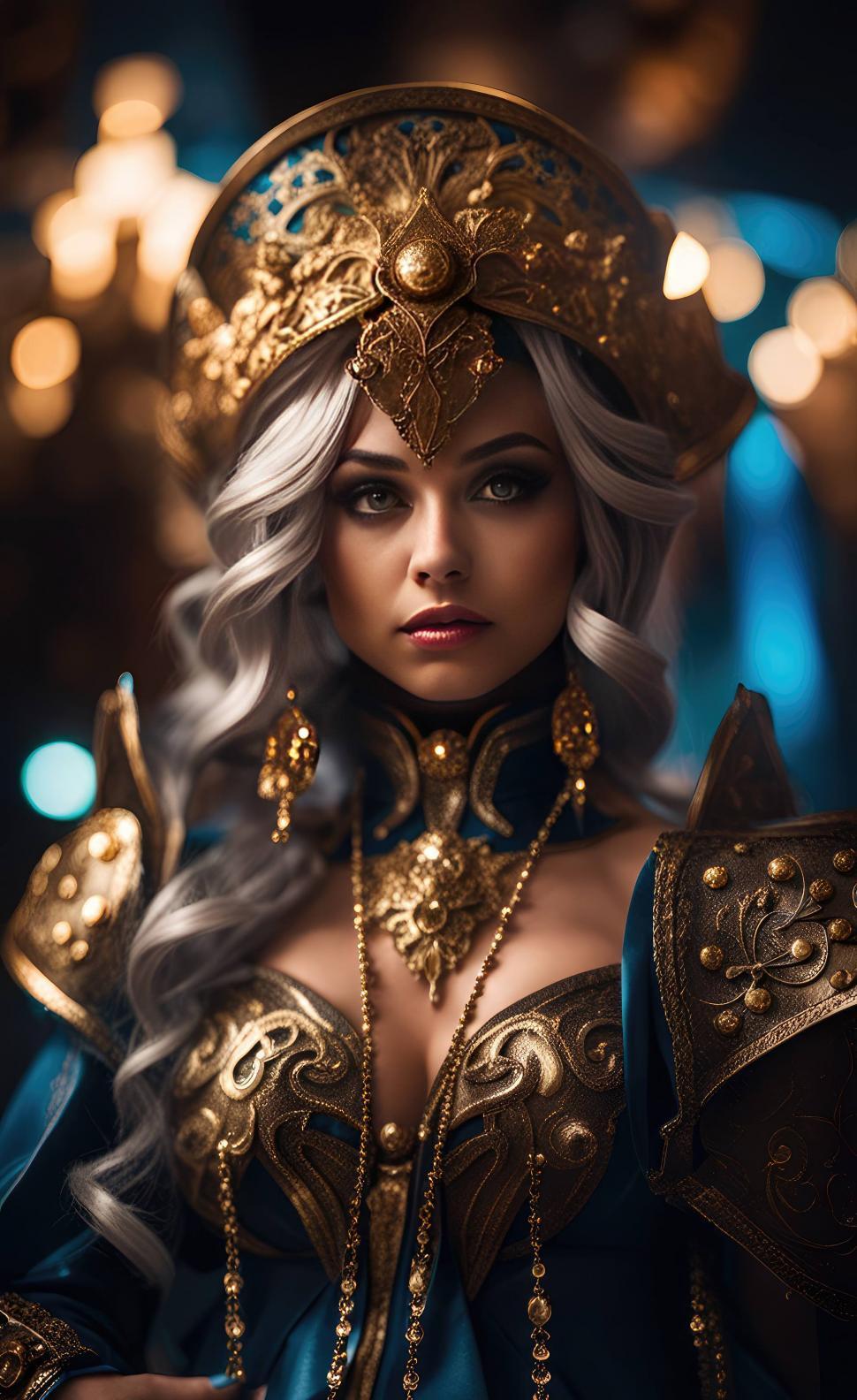 Free Image of Woman wearing cosplay dress  