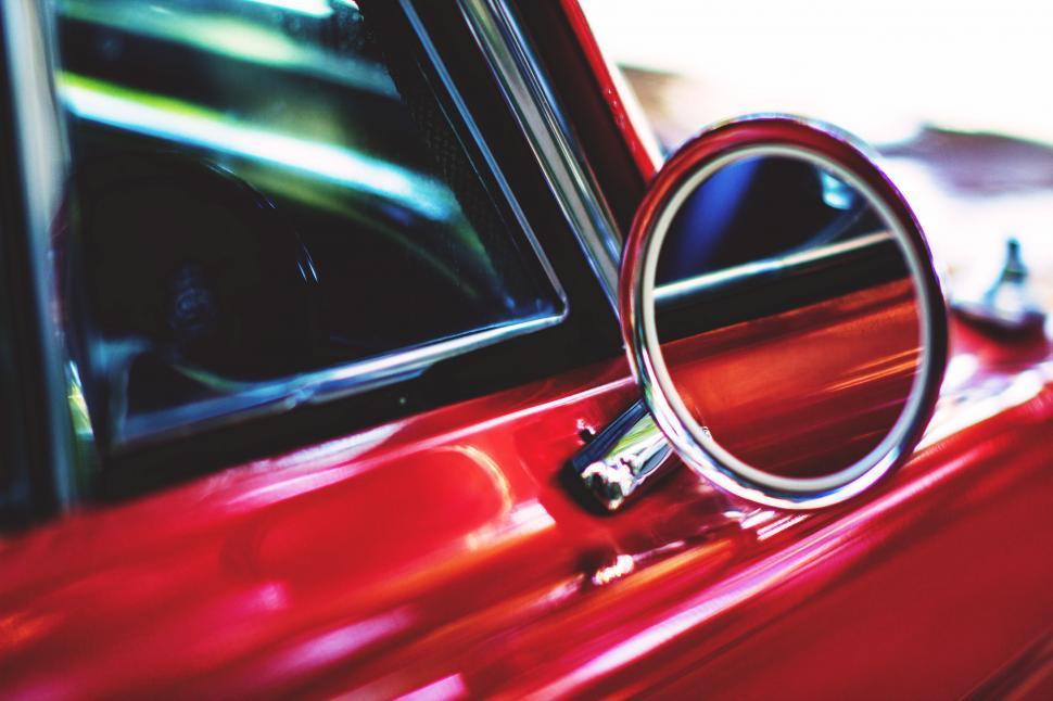 Free Image of A close up of a mirror 