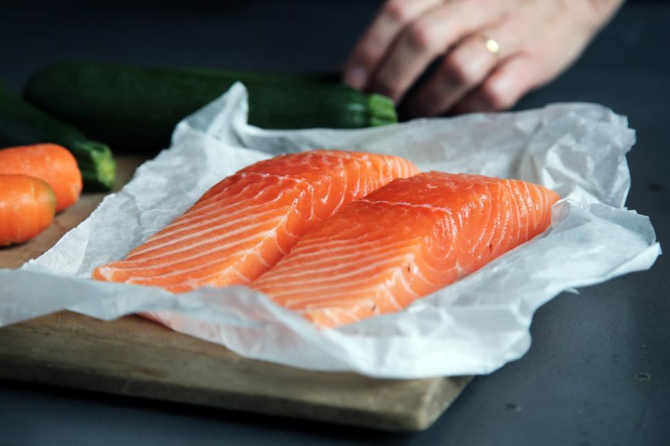 Free Image of Salmon Fish Fillets Free Stock Photo 