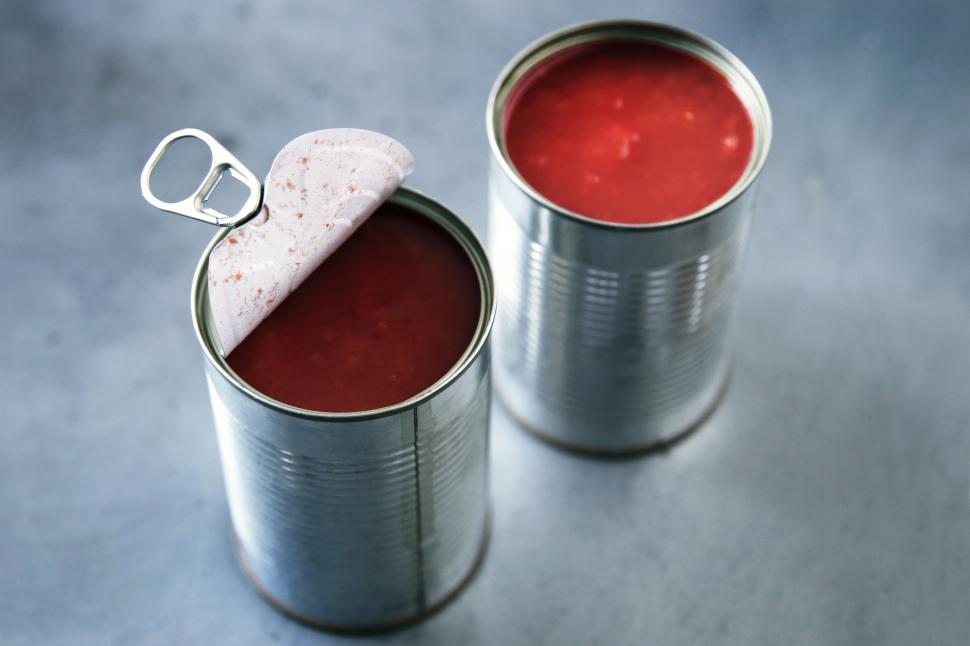 Free Image of Tinned Tomatoes Free Stock Photo 