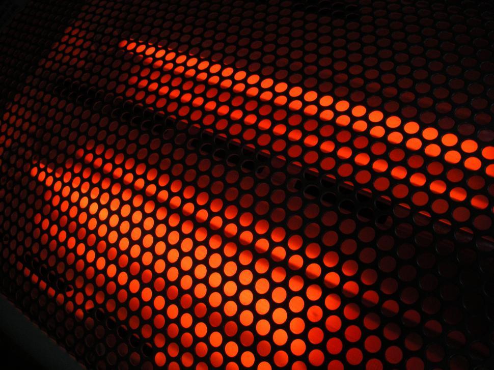 Free Image of A close up of a red light 