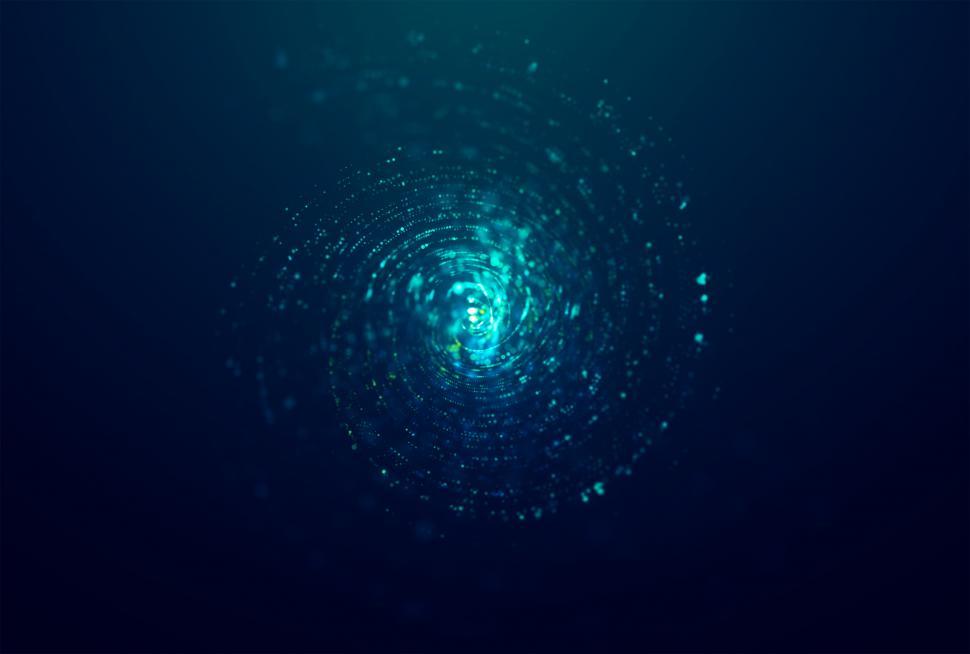 Free Image of Particle background - spiral lights 