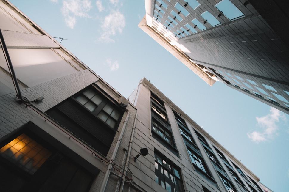 Free Image of Looking up view of a building 