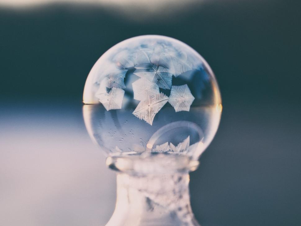 Free Image of A close up of a bubble 