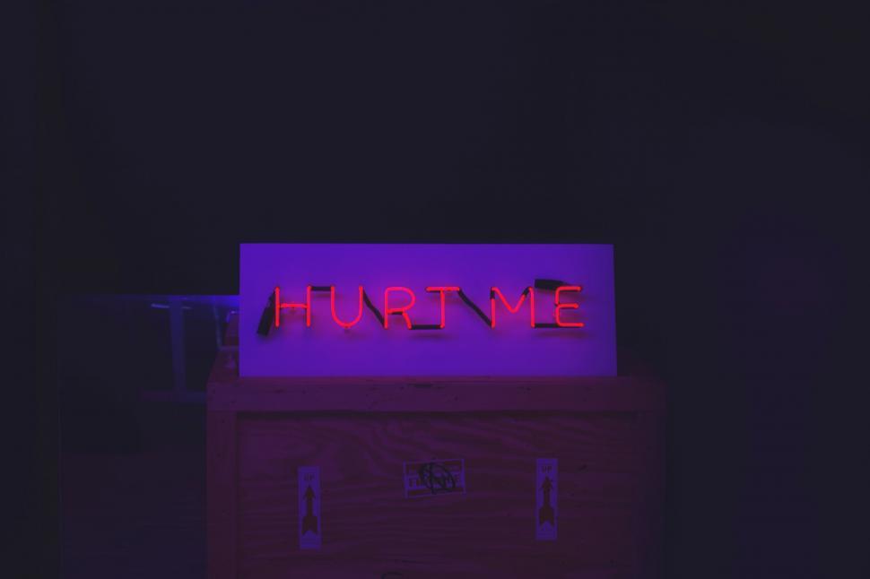 Free Image of A sign on a box 