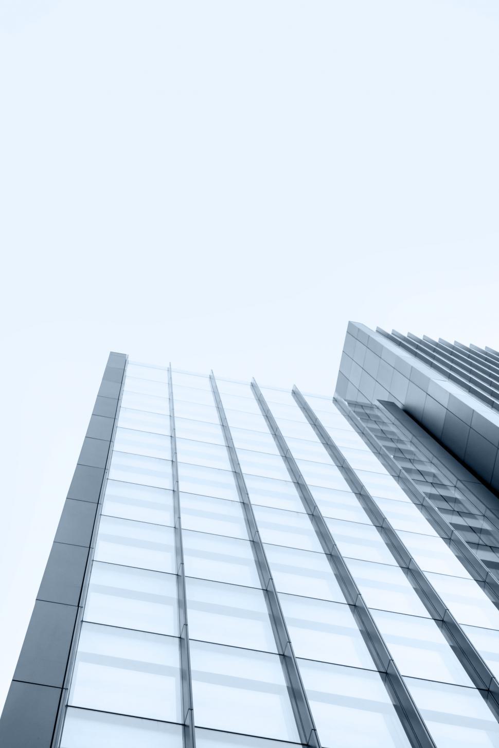 Free Image of Looking up view of a tall building 