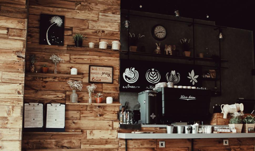 Free Image of A coffee machine in a room 