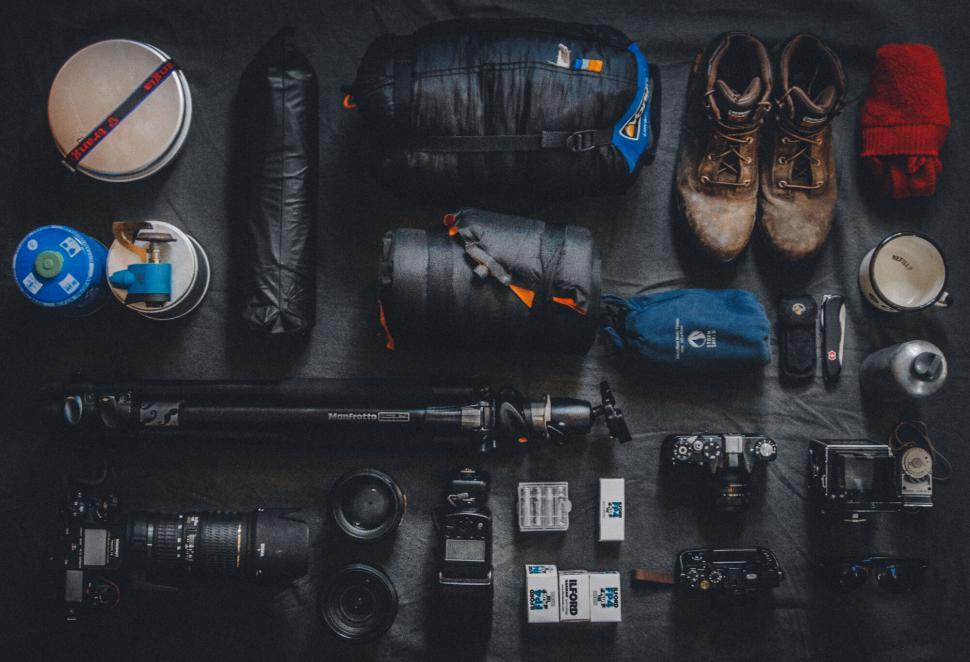 Free Image of A group of objects on a table 