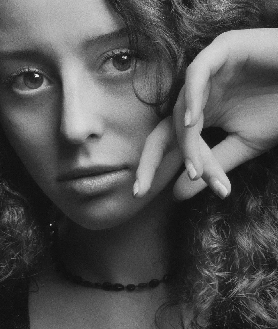 Free Image of A woman with curly hair 