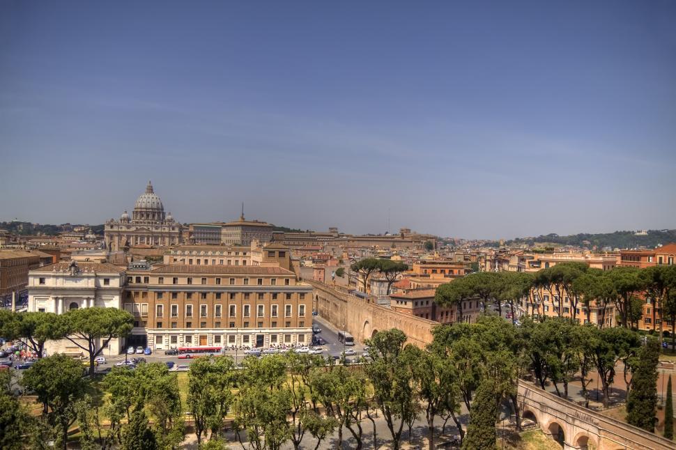 Free Image of A Panoramic View of a City From a High Vantage Point 