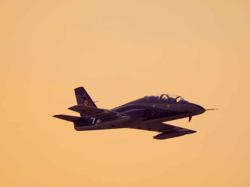 Free Image of A plane flying in the sky 