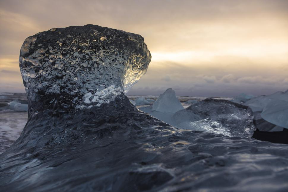 Free Image of A close up of ice 