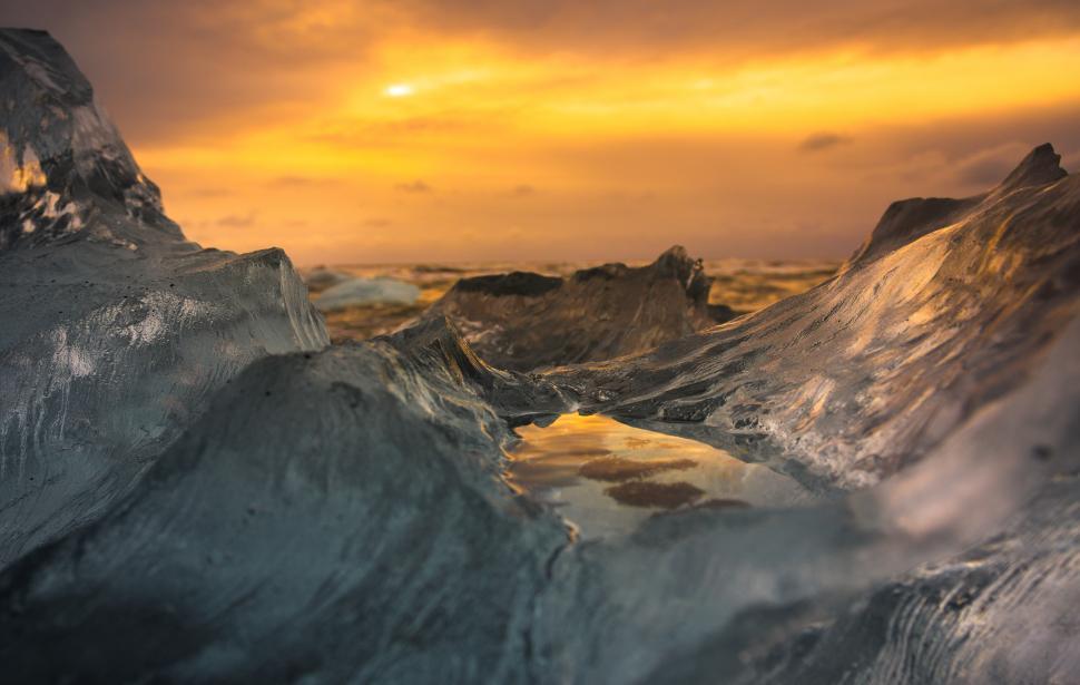 Free Image of A close up of ice 