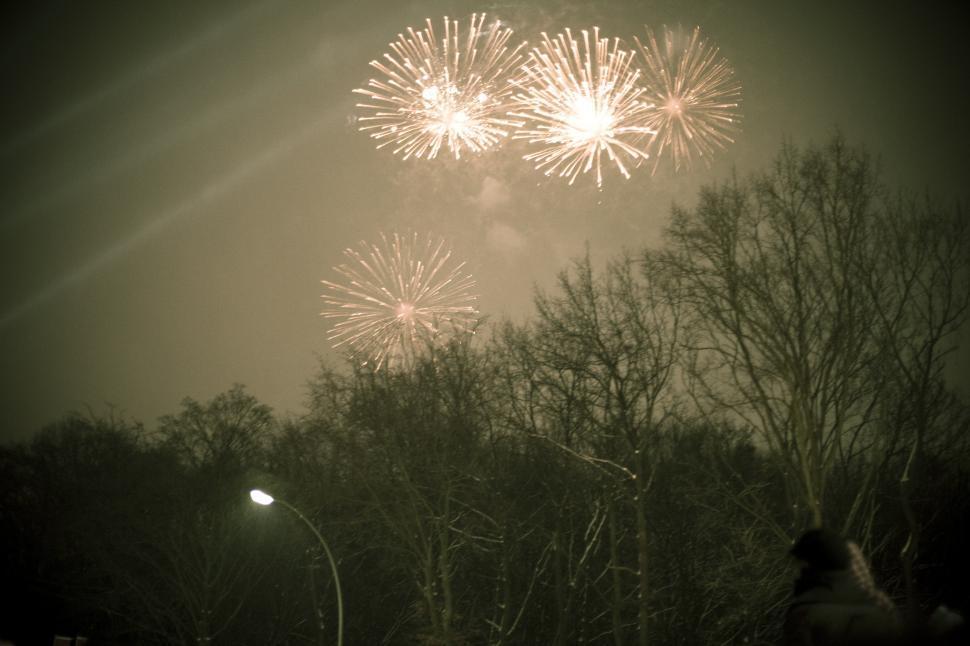 Free Image of Fireworks in the sky 