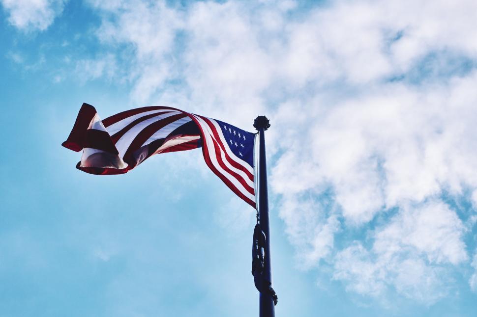 Free Image of A flag on a pole 