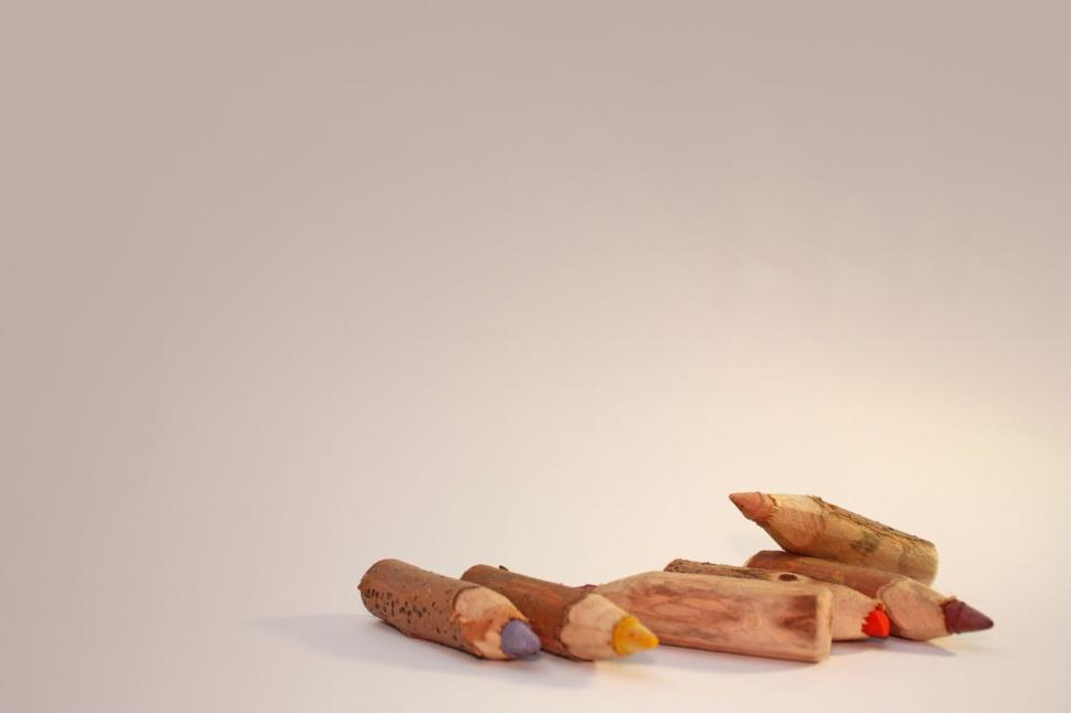 Free Image of Wooden Object With Red Heart 