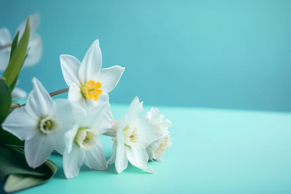 Free Image of A group of white flowers 