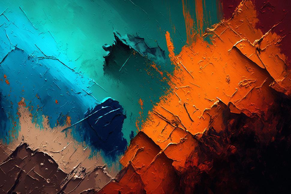 Free Image of A close up of a painting 