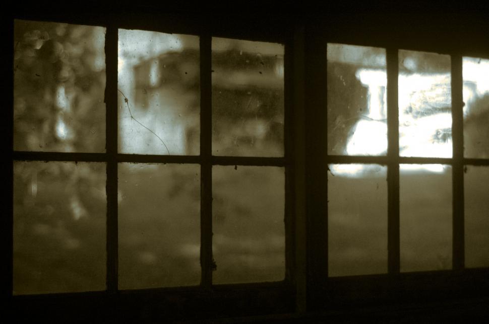 Free Image of A window with many square panes 