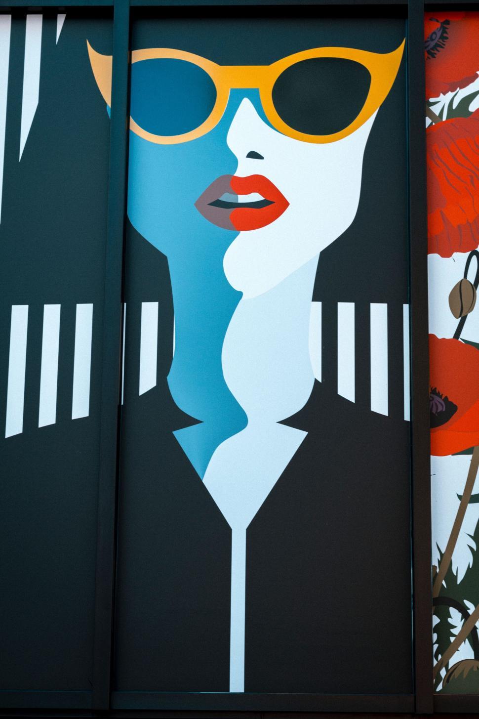 Free Image of A painting of a woman and a man 