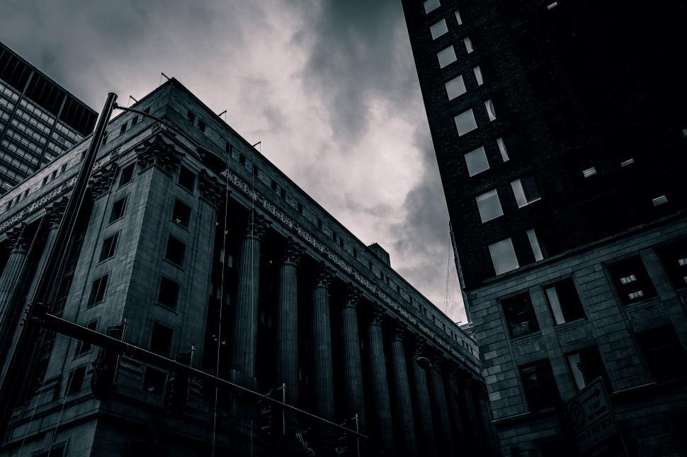 Free Image of A low angle view of a building 