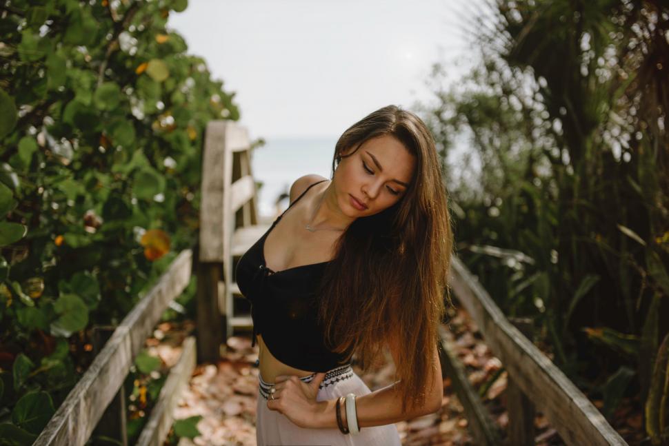 Free Image of A woman posing for a picture 