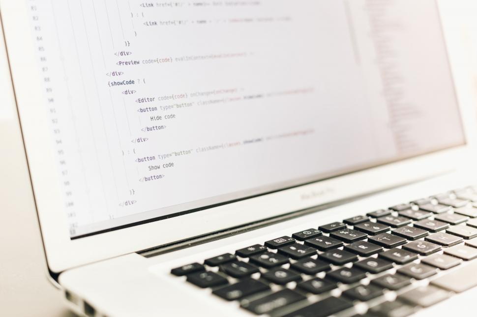 Free Image of A laptop with a screen on it 