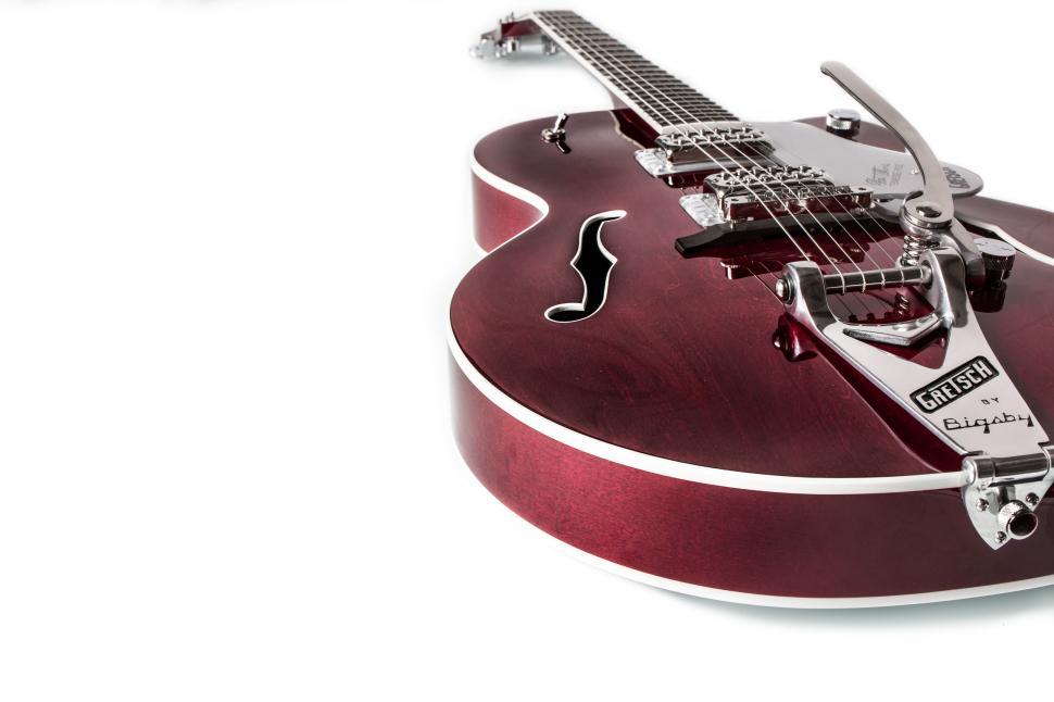 Free Image of A close up of a guitar 