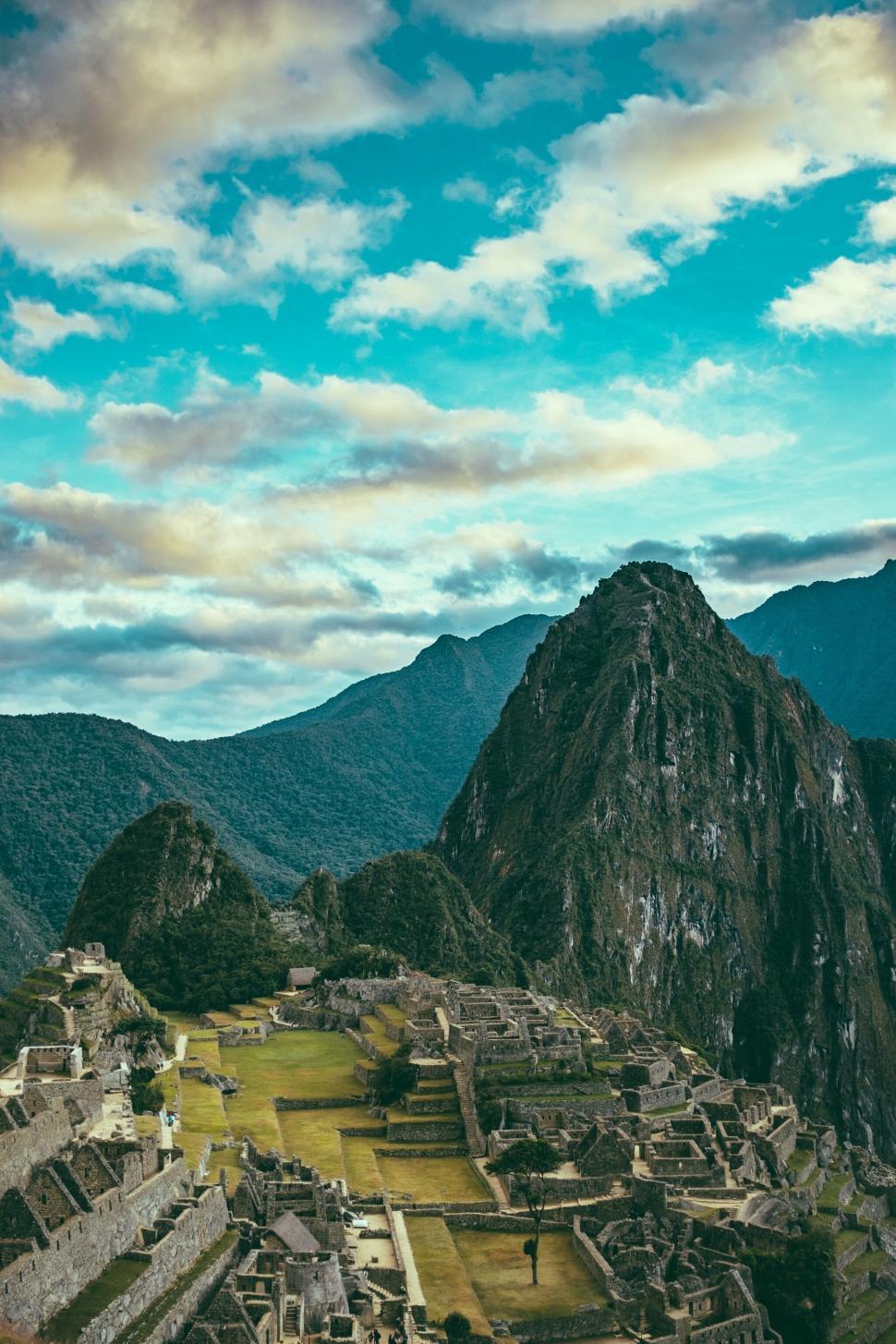 Free Image of A stone buildings on a mountain 