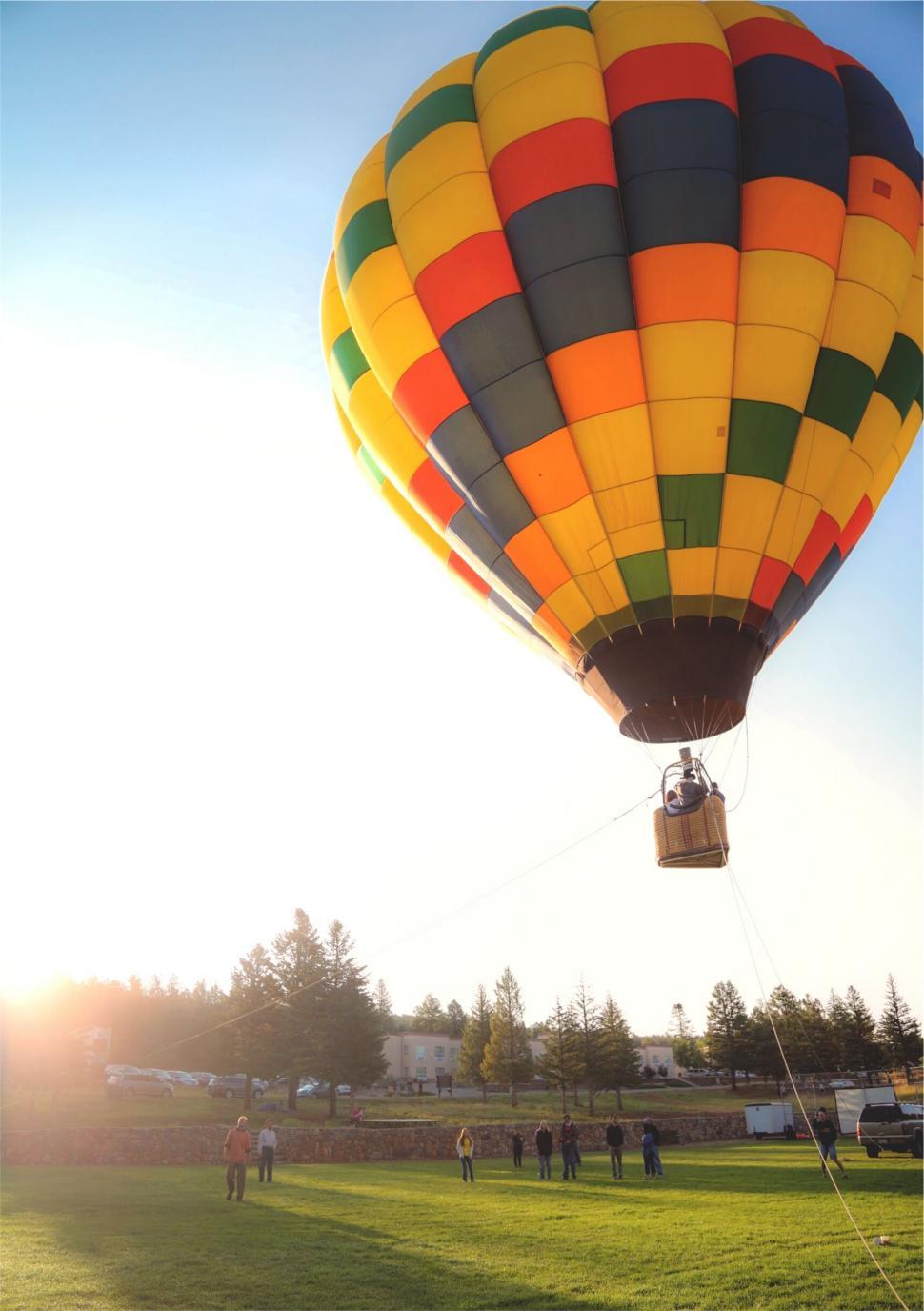 Free Image of A hot air balloon in the sky 