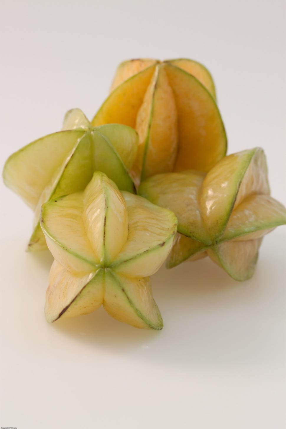 Free Image of Assorted Fresh Fruit Close Up on White Surface 