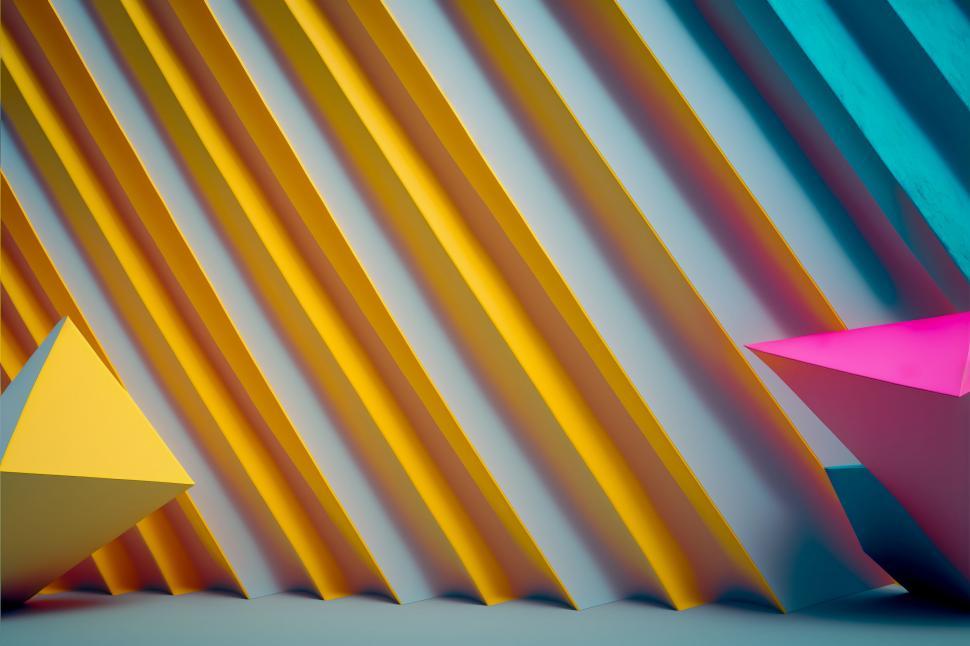 Free Image of Group of Yellow and Pink Objects Together 