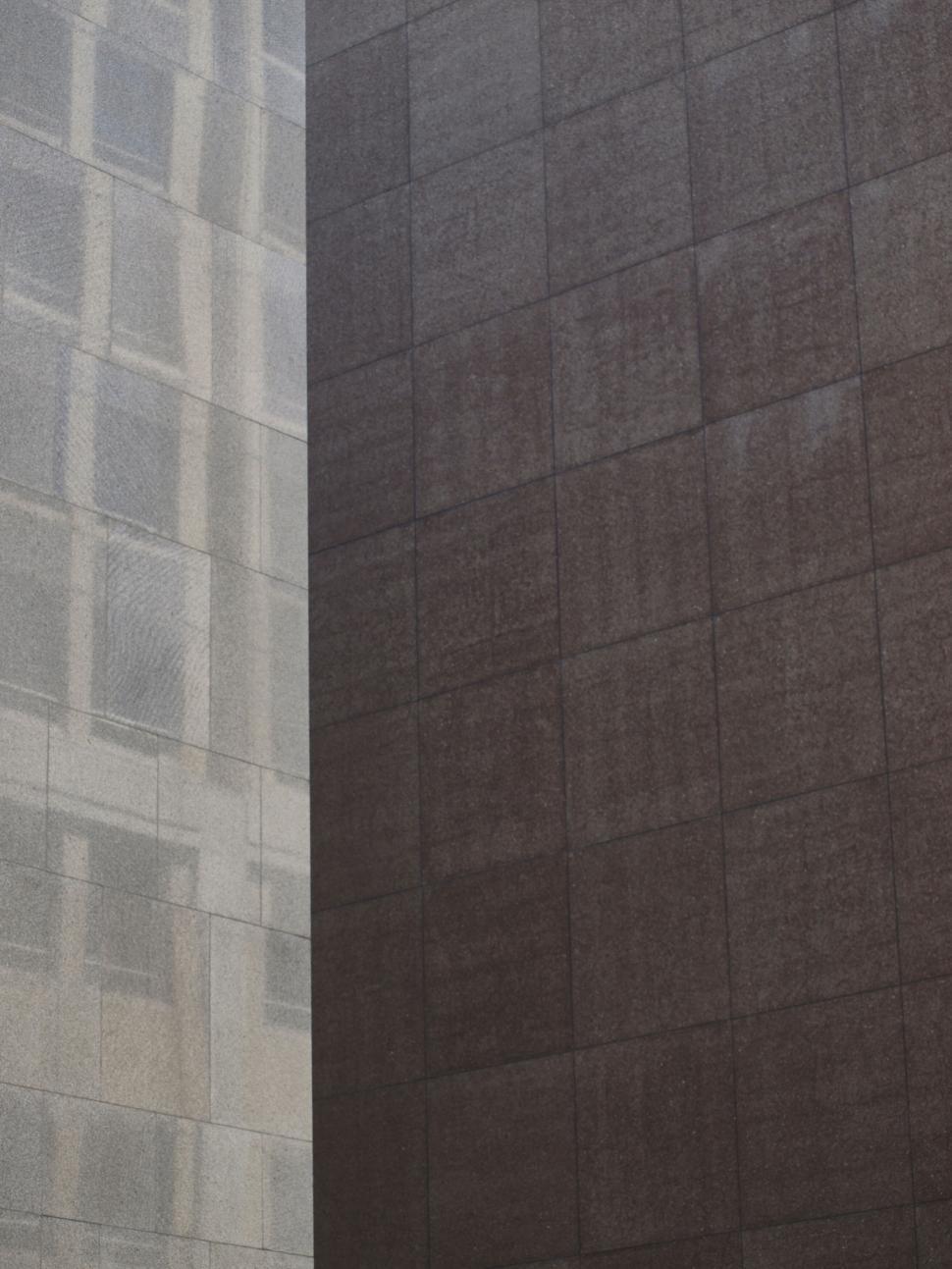 Free Image of Wall pattern with reflected building 