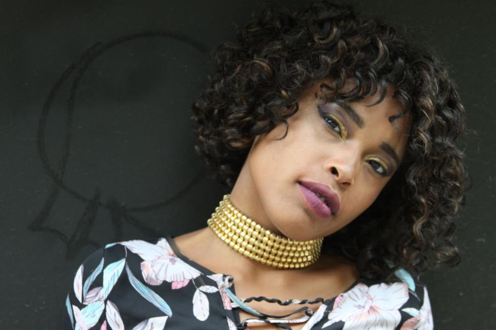 Free Image of Portrait of a stylish woman with makeup 