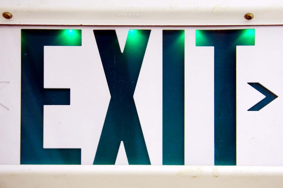 Free Image of Exit Sign in Building 