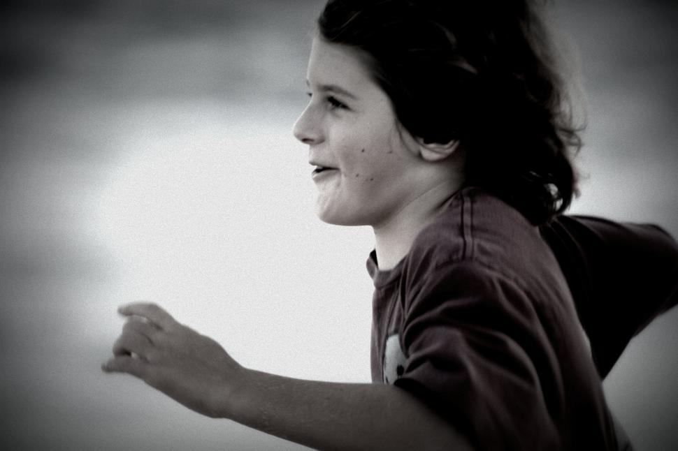 Free Image of Boy with outstretched arm face blurred 
