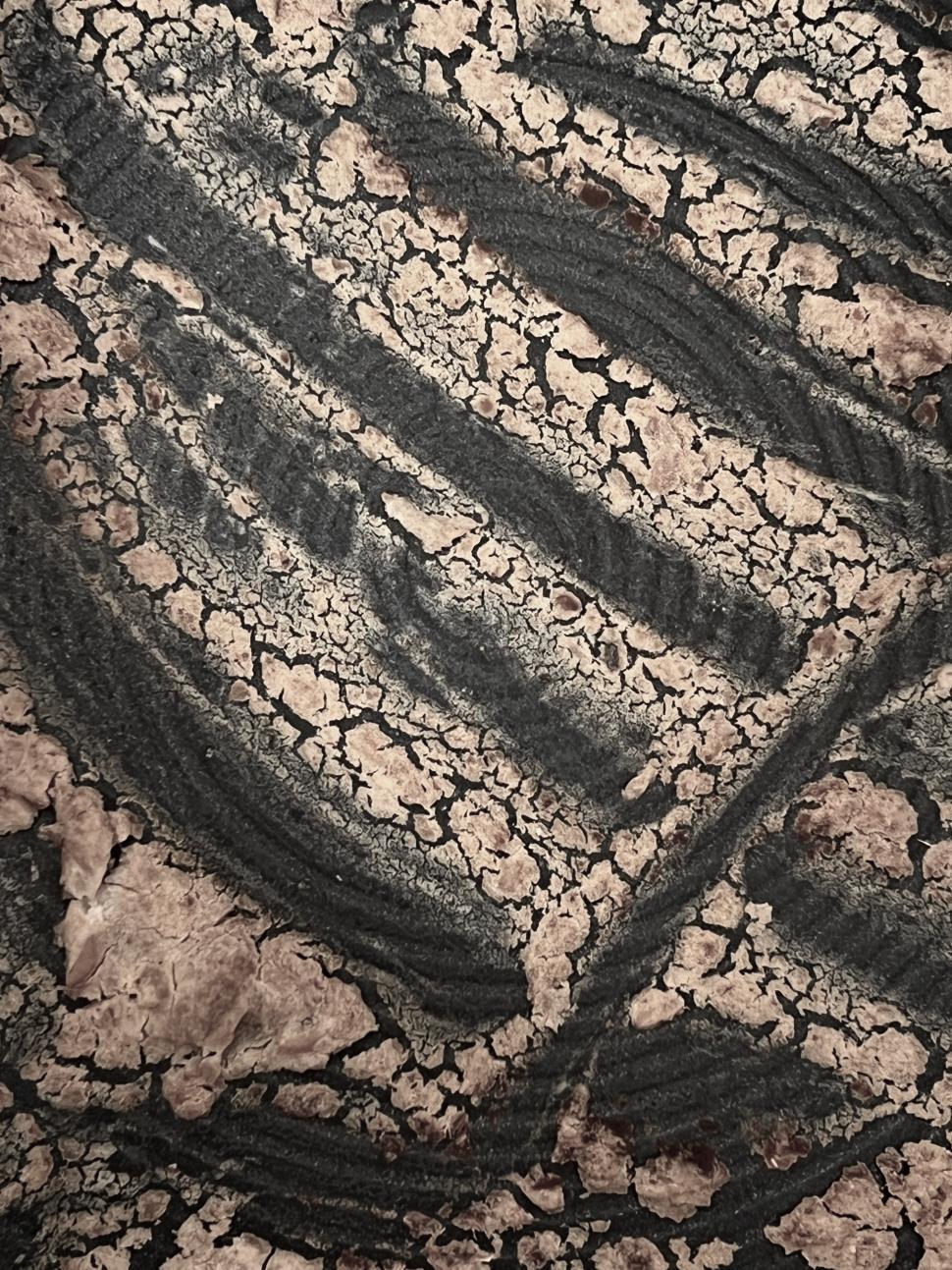 Free Image of Textured abstract black and crumbled surface 