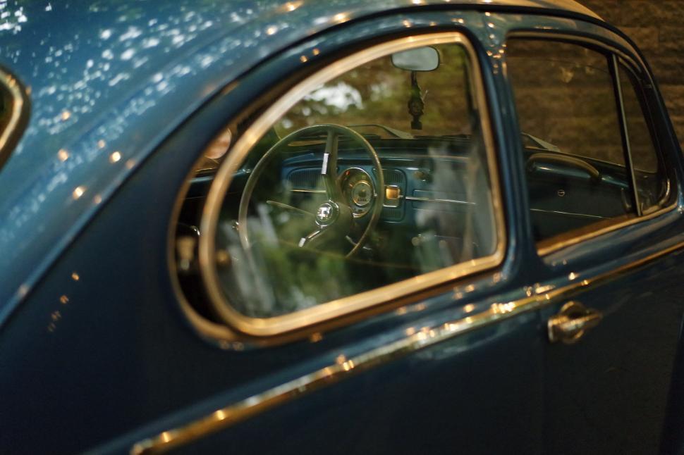 Free Image of Classic car with elegant interior design 