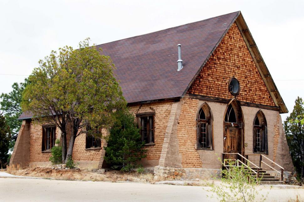 Free Image of Historic adobe church 