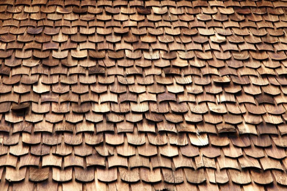 Free Image of Wooden shingle background 