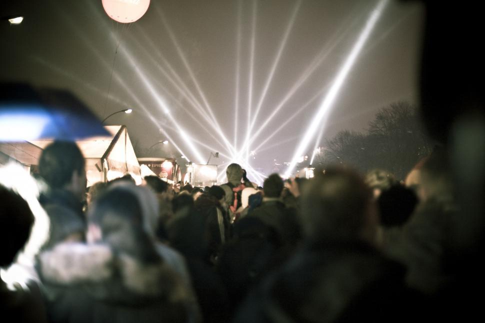 Free Image of A crowd of people at a festival 