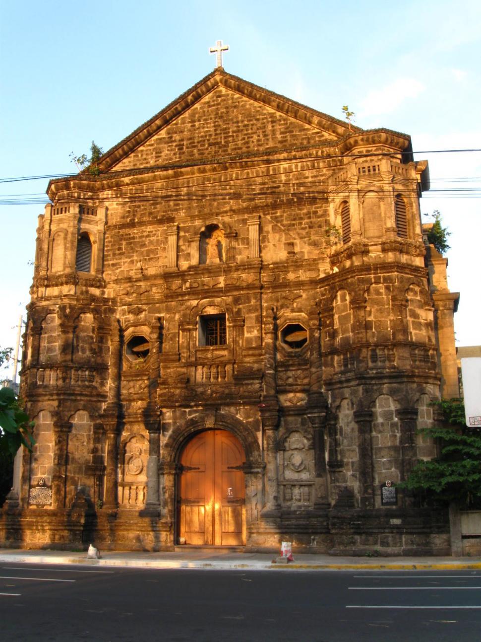 Free Image of Ancient Church With Cross 